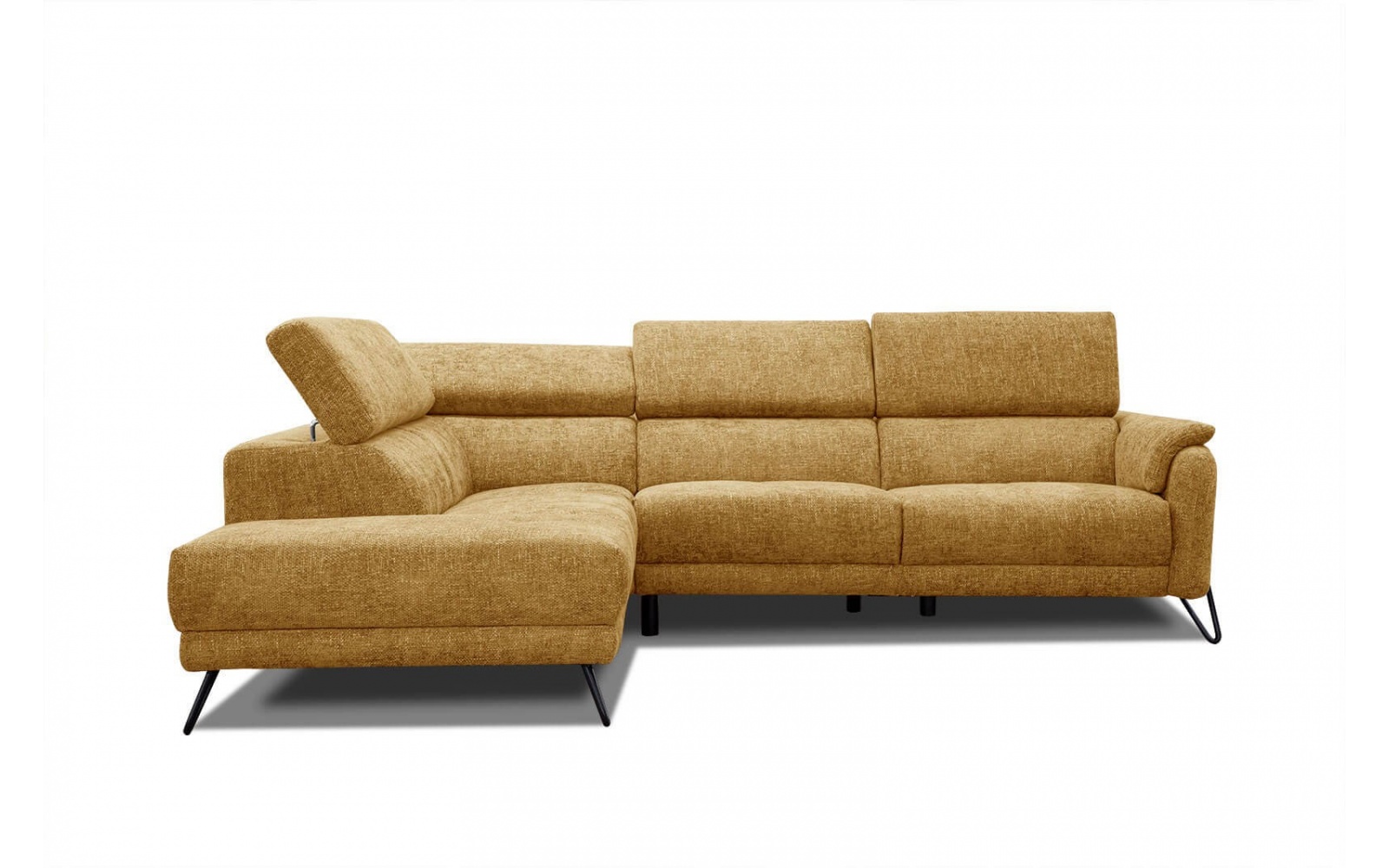 Ecksofa links mit verstellbaren Kopfstützen 5-Sitzer RODEN