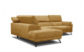 Ecksofa links mit verstellbaren Kopfstützen 5-Sitzer RODEN