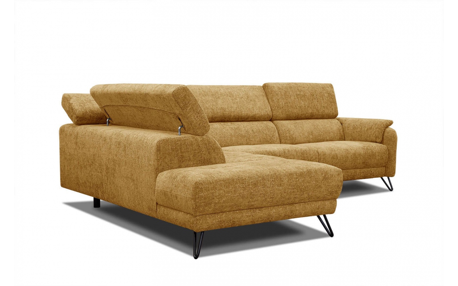 Ecksofa links mit verstellbaren Kopfstützen 5-Sitzer RODEN