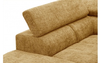 Ecksofa links mit verstellbaren Kopfstützen 5-Sitzer RODEN
