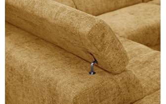 Ecksofa links mit verstellbaren Kopfstützen 5-Sitzer RODEN