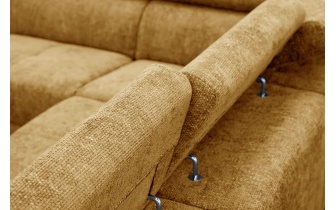 Ecksofa links mit verstellbaren Kopfstützen 5-Sitzer RODEN