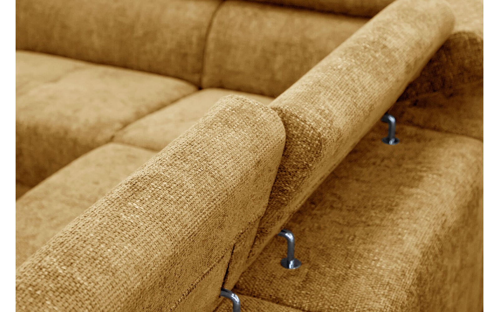 Ecksofa links mit verstellbaren Kopfstützen 5-Sitzer RODEN