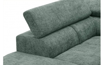 Ecksofa links mit verstellbaren Kopfstützen 5-Sitzer RODEN