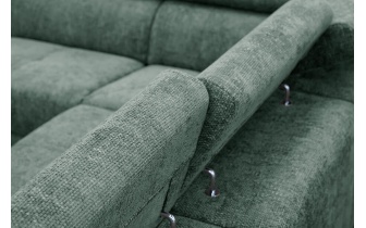 Ecksofa links mit verstellbaren Kopfstützen 5-Sitzer RODEN