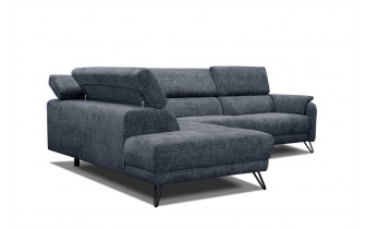 Ecksofa links mit verstellbaren Kopfstützen 5-Sitzer RODEN