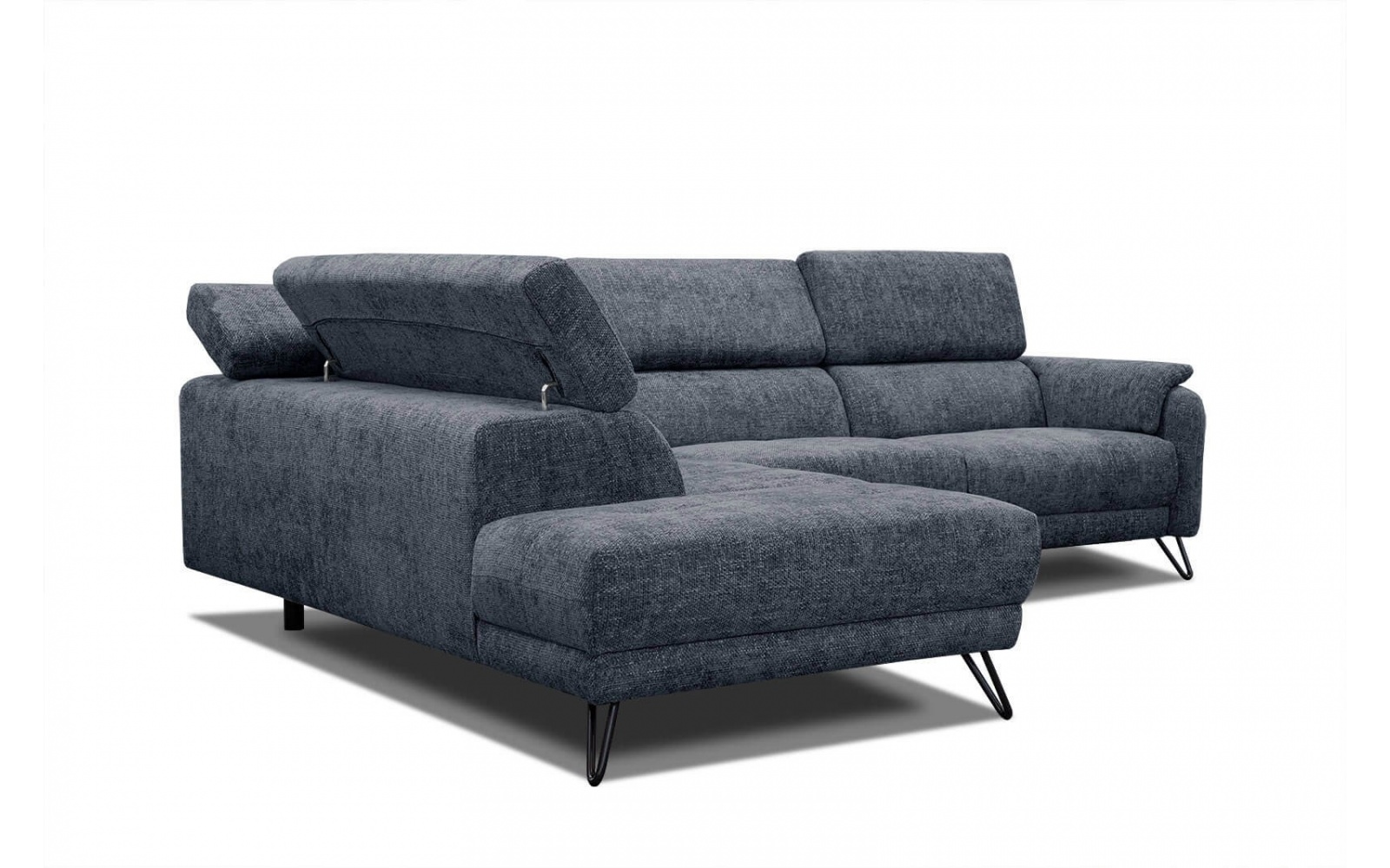 Ecksofa links mit verstellbaren Kopfstützen 5-Sitzer RODEN