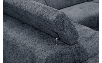 Ecksofa links mit verstellbaren Kopfstützen 5-Sitzer RODEN
