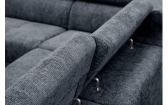 Ecksofa links mit verstellbaren Kopfstützen 5-Sitzer RODEN