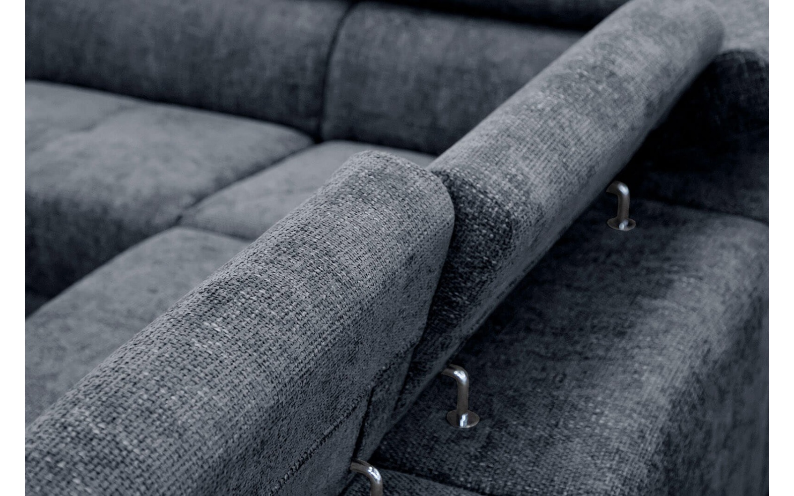 Ecksofa links mit verstellbaren Kopfstützen 5-Sitzer RODEN