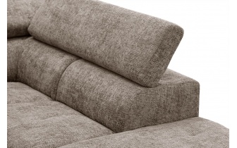 Ecksofa rechts mit verstellbaren Kopfstützen 5-Sitzer RODEN