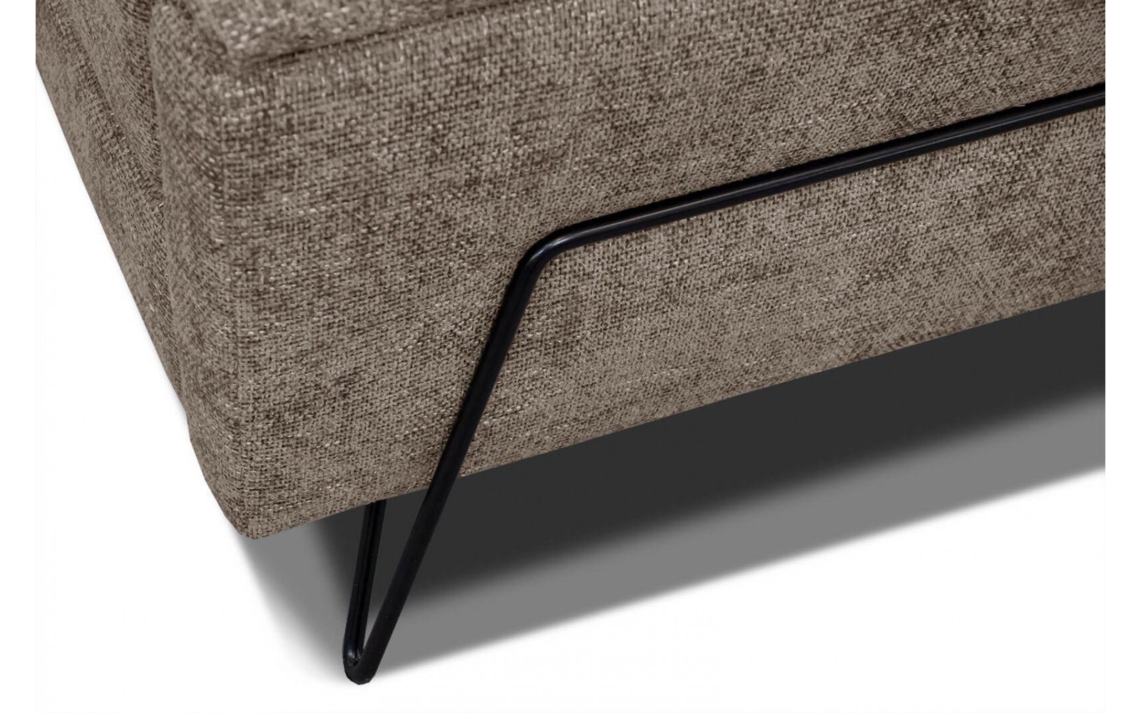 Ecksofa rechts mit verstellbaren Kopfstützen 5-Sitzer RODEN