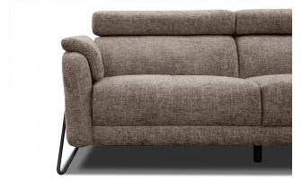 Ecksofa rechts mit verstellbaren Kopfstützen 5-Sitzer RODEN