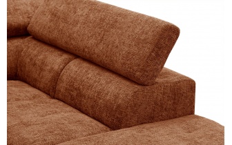 Ecksofa rechts mit verstellbaren Kopfstützen 5-Sitzer RODEN