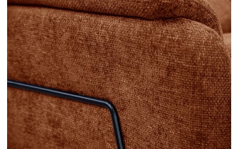 Ecksofa rechts mit verstellbaren Kopfstützen 5-Sitzer RODEN