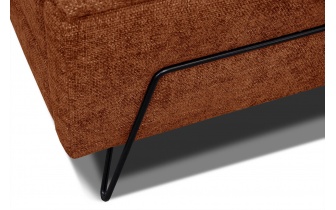 Ecksofa rechts mit verstellbaren Kopfstützen 5-Sitzer RODEN