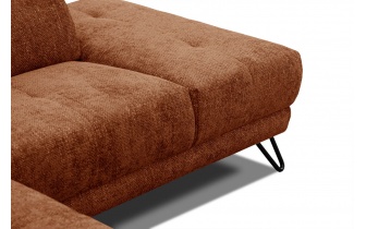 Ecksofa rechts mit verstellbaren Kopfstützen 5-Sitzer RODEN