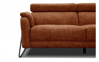 Ecksofa rechts mit verstellbaren Kopfstützen 5-Sitzer RODEN