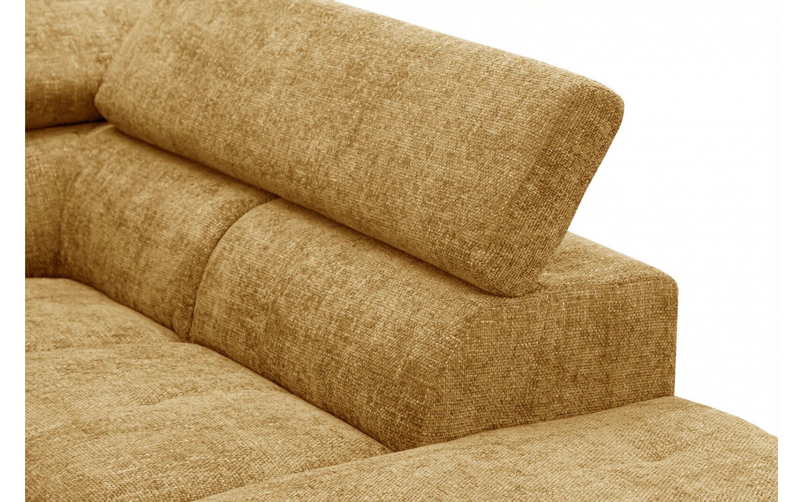 Ecksofa rechts mit verstellbaren Kopfstützen 5-Sitzer RODEN