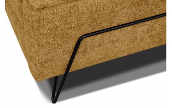 Ecksofa rechts mit verstellbaren Kopfstützen 5-Sitzer RODEN