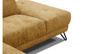 Ecksofa rechts mit verstellbaren Kopfstützen 5-Sitzer RODEN