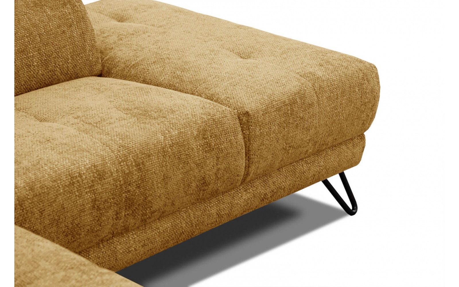 Ecksofa rechts mit verstellbaren Kopfstützen 5-Sitzer RODEN