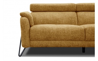 Ecksofa rechts mit verstellbaren Kopfstützen 5-Sitzer RODEN