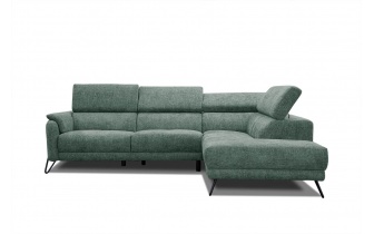 Ecksofa rechts mit verstellbaren Kopfstützen 5-Sitzer RODEN