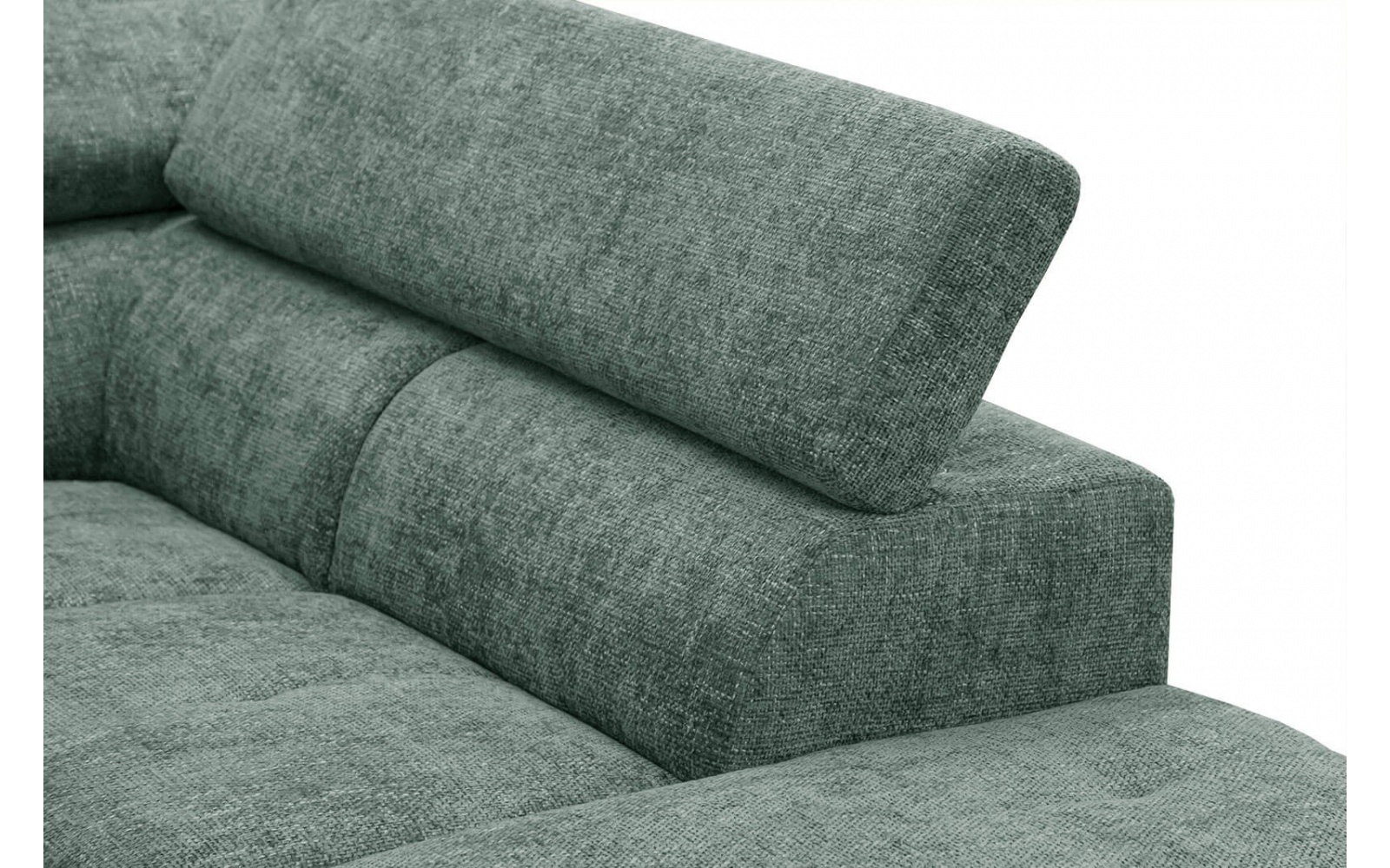 Ecksofa rechts mit verstellbaren Kopfstützen 5-Sitzer RODEN