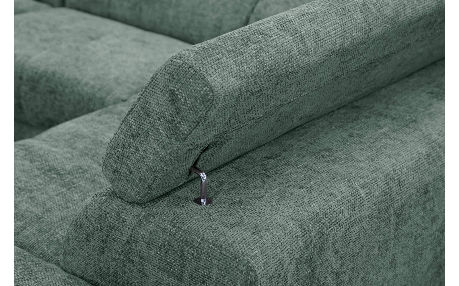 Ecksofa rechts mit verstellbaren Kopfstützen 5-Sitzer RODEN