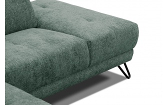 Ecksofa rechts mit verstellbaren Kopfstützen 5-Sitzer RODEN