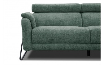 Ecksofa rechts mit verstellbaren Kopfstützen 5-Sitzer RODEN