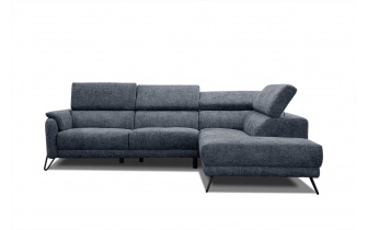 Ecksofa rechts mit verstellbaren Kopfstützen 5-Sitzer RODEN