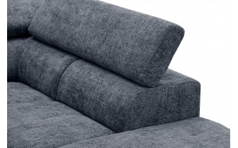 Ecksofa rechts mit verstellbaren Kopfstützen 5-Sitzer RODEN