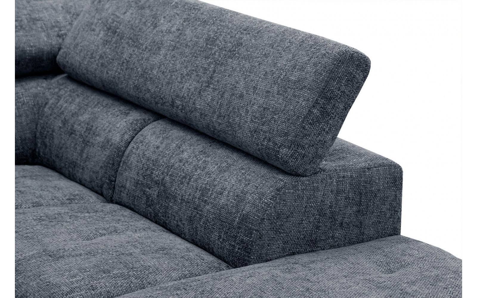 Ecksofa rechts mit verstellbaren Kopfstützen 5-Sitzer RODEN