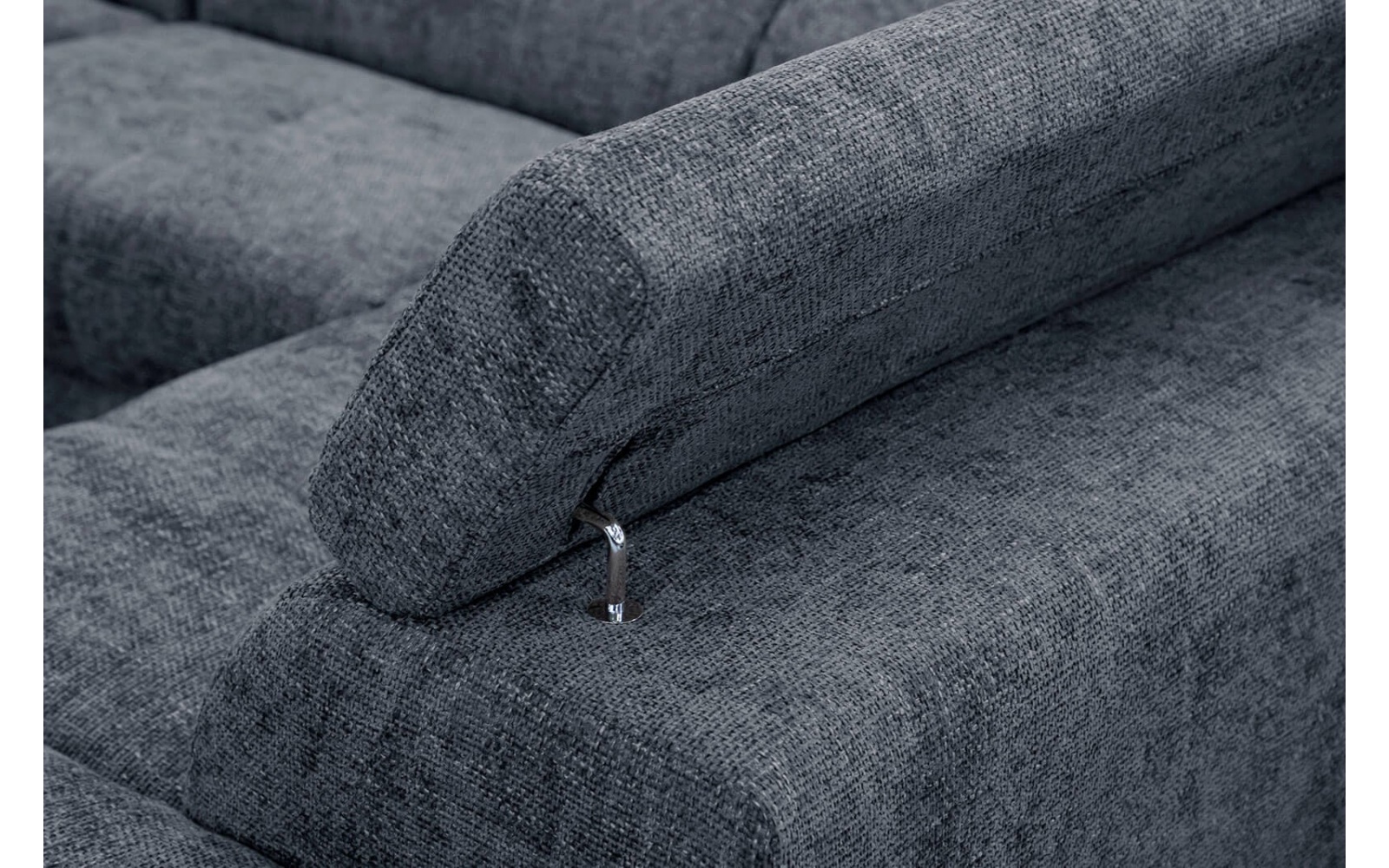 Ecksofa rechts mit verstellbaren Kopfstützen 5-Sitzer RODEN