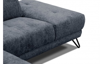 Ecksofa rechts mit verstellbaren Kopfstützen 5-Sitzer RODEN