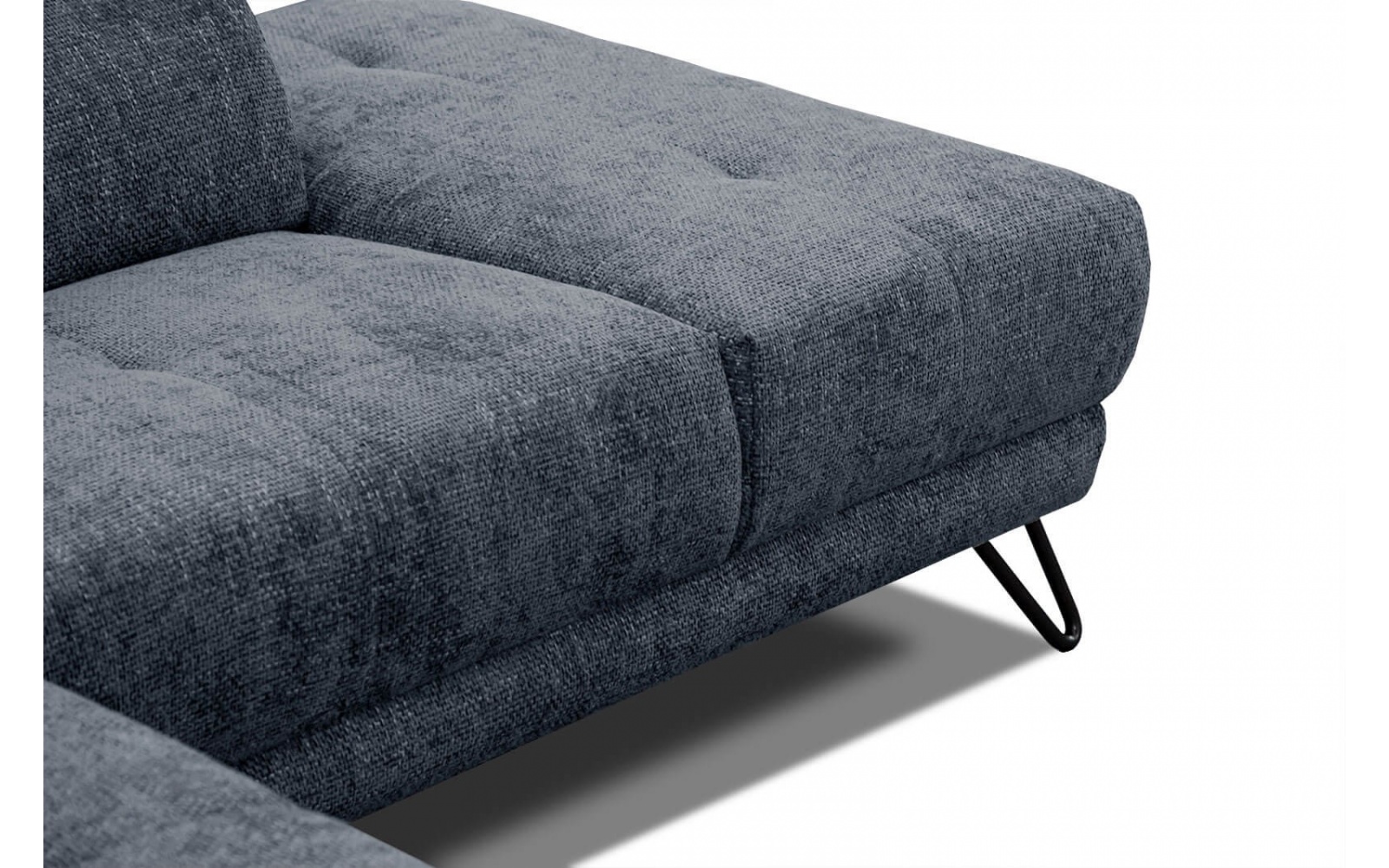 Ecksofa rechts mit verstellbaren Kopfstützen 5-Sitzer RODEN