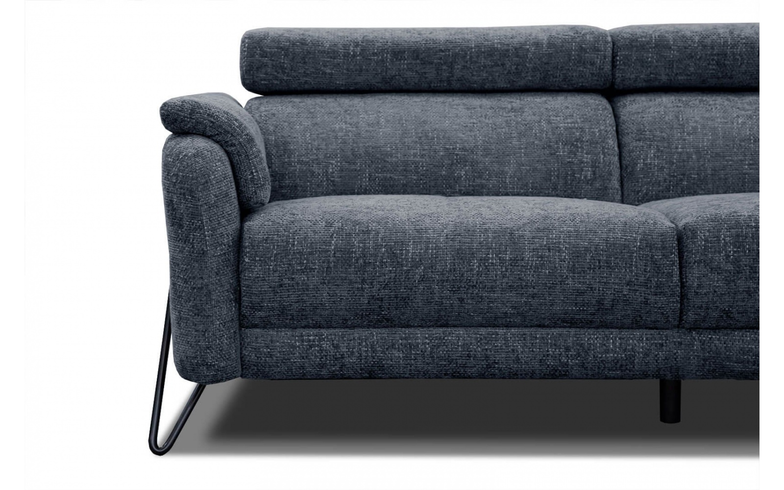 Ecksofa rechts mit verstellbaren Kopfstützen 5-Sitzer RODEN