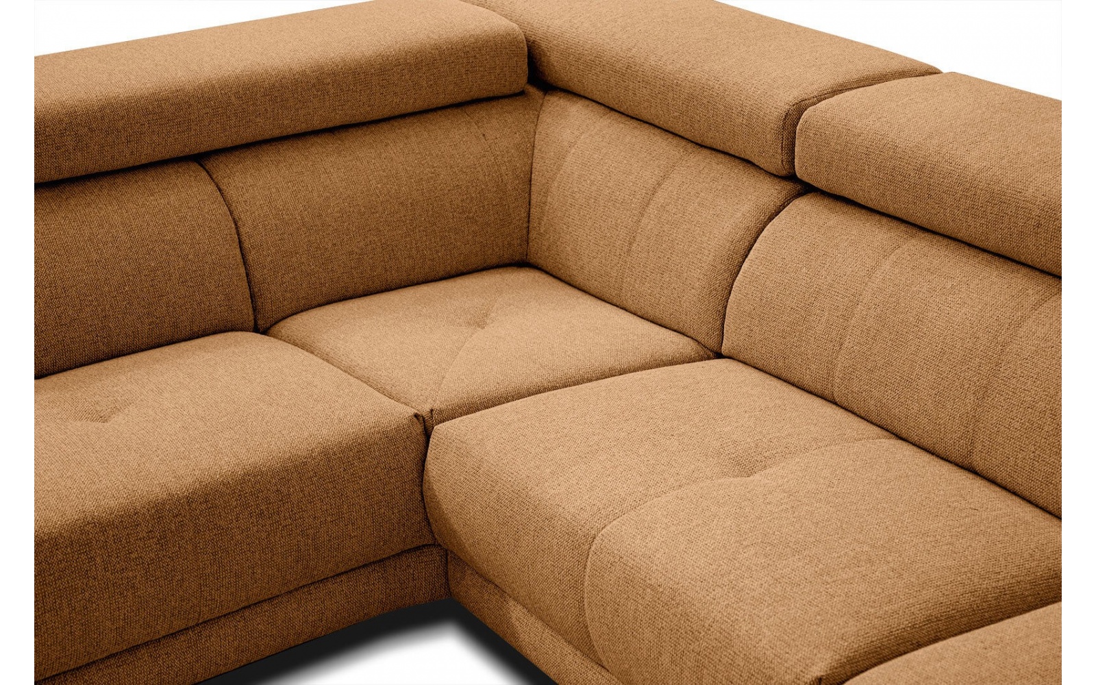 Ecksofa links mit verstellbaren Kopfstützen 5-Sitzer MORELLO