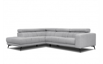 Ecksofa links mit verstellbaren Kopfstützen 5-Sitzer MORELLO