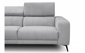 Ecksofa links mit verstellbaren Kopfstützen 5-Sitzer MORELLO