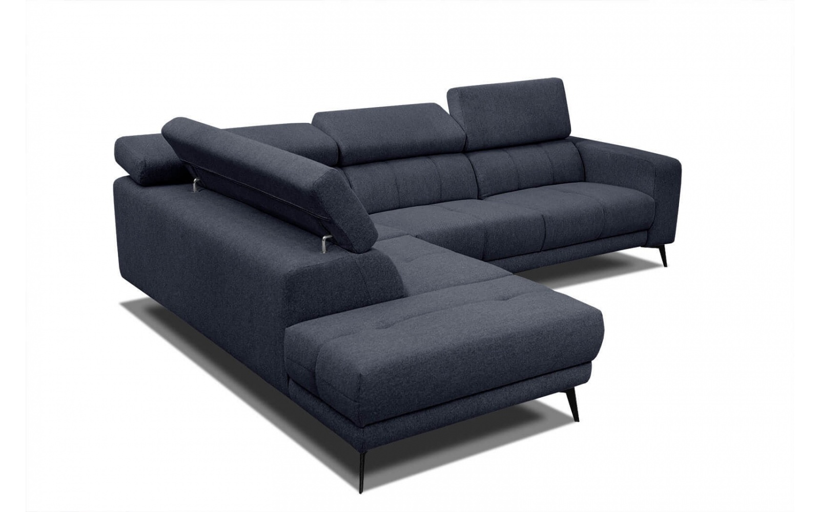 Ecksofa links mit verstellbaren Kopfstützen 5-Sitzer MORELLO