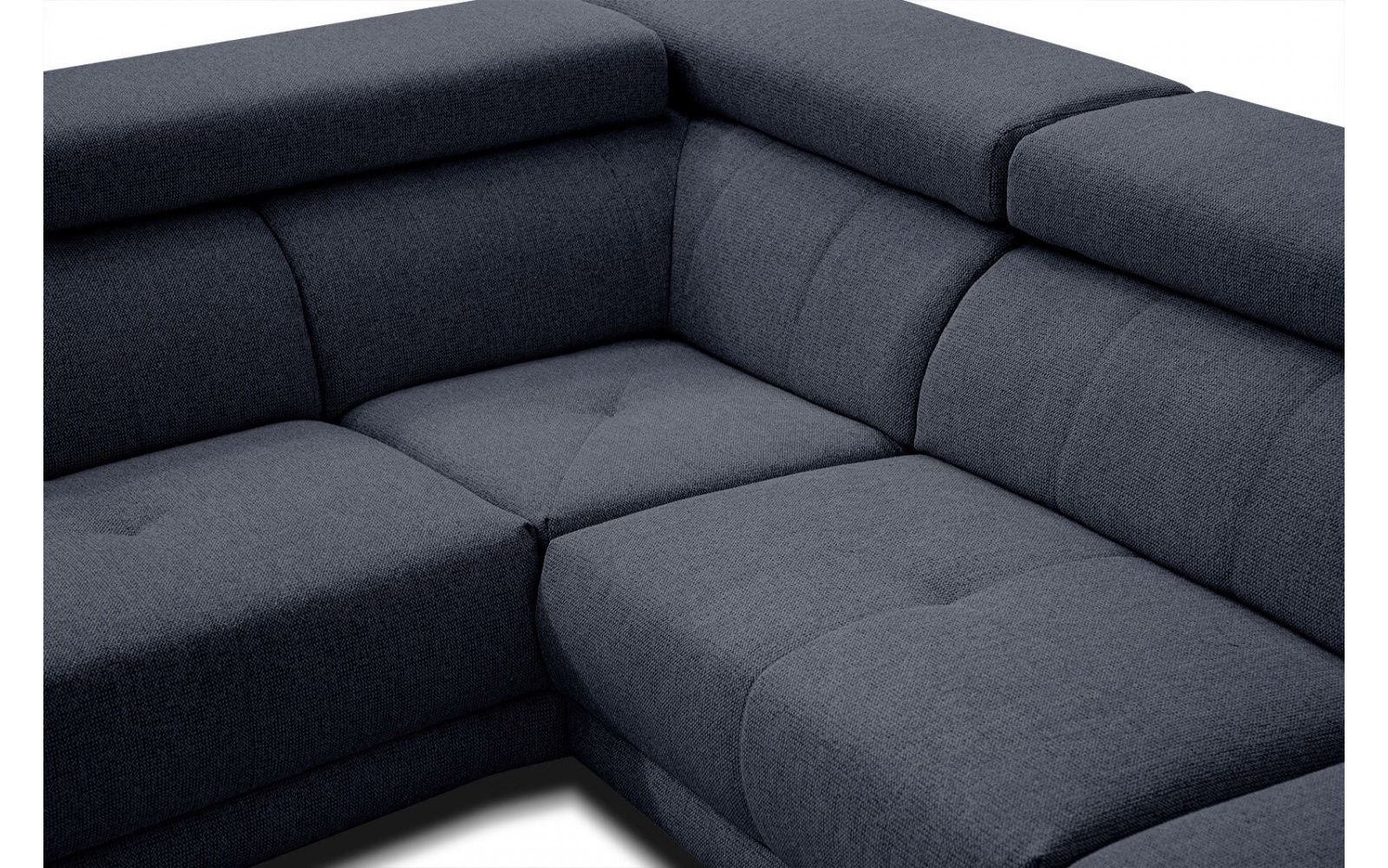 Ecksofa links mit verstellbaren Kopfstützen 5-Sitzer MORELLO