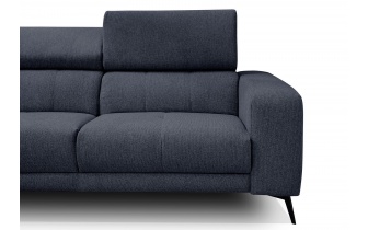 Ecksofa links mit verstellbaren Kopfstützen 5-Sitzer MORELLO