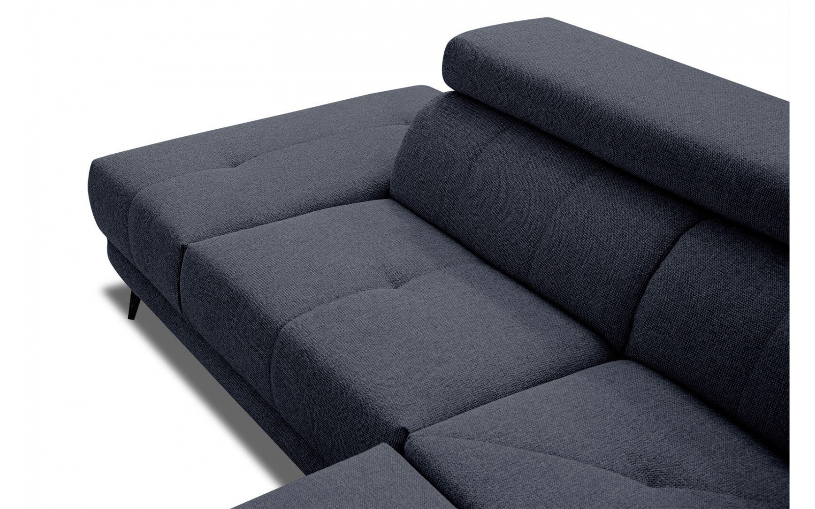 Ecksofa links mit verstellbaren Kopfstützen 5-Sitzer MORELLO