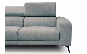 Ecksofa links mit verstellbaren Kopfstützen 5-Sitzer MORELLO