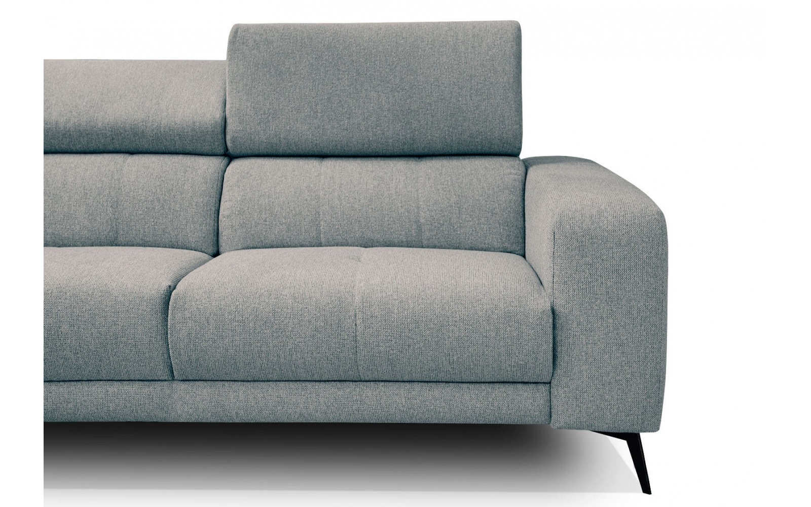 Ecksofa links mit verstellbaren Kopfstützen 5-Sitzer MORELLO