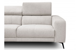 Ecksofa links mit verstellbaren Kopfstützen 5-Sitzer MORELLO