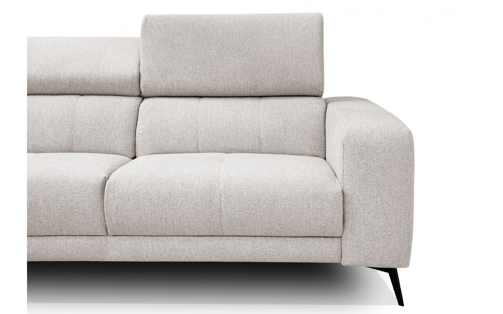 Ecksofa links mit verstellbaren Kopfstützen 5-Sitzer MORELLO